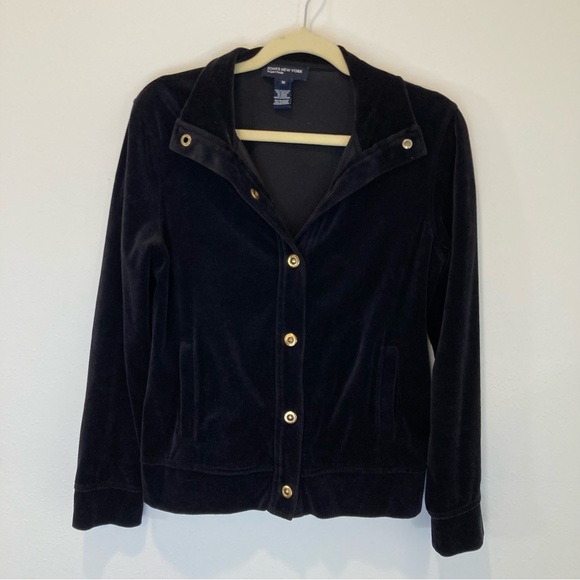 Y2K Velour Jacket by Jones New York Signature - Picture 4 of 7